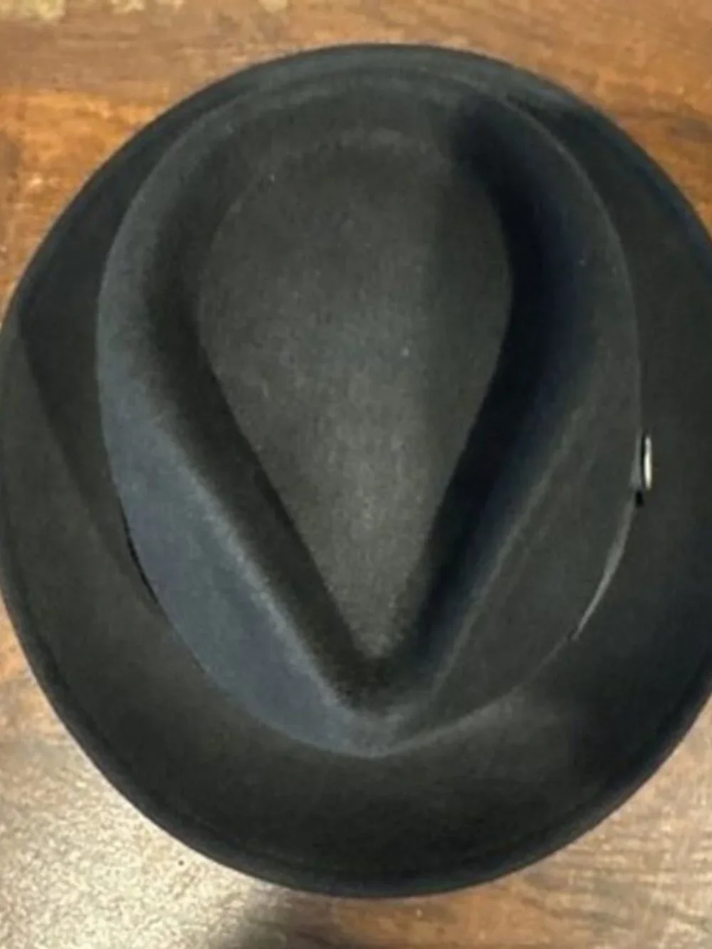 Goorin Bros 100-5801 Black 100% Wool Fedora Hat Mens Size Small